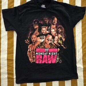 WWE Black T-Shirt with Monday Night Raw Design